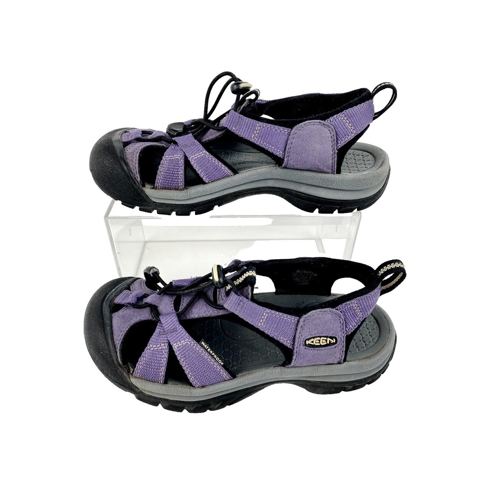 Keen Venice H2 Sandal Youth 6.5 Purple Bungee Lacing Hiking Summer Shoes